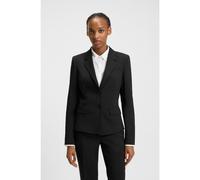 HUGO Chaqueta recta en tejido elástico con solapas descendentes - StyleAredana, 50516131 Negro 40
