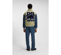 HUGO Chaqueta regular fit HUGO x RB de estilo universitario con figura de toro - StyleBlaine_RB, 50549448 Azul / Beige L