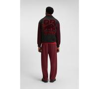 HUGO Chaqueta regular fit HUGO x RB de estilo universitario con figura de toro - StyleBlaine_RB, 50549448 Gris oscuro L