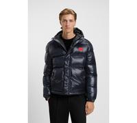 HUGO Chaqueta repelente al agua con etiqueta con logo - StyleBaro2531_IN, 50554374 Azul oscuro M