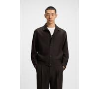 HUGO Chaqueta slim fit en paño elástico técnico con motivo de espiga - StyleUlian253X, 50544663 Marrón 48