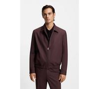 HUGO Chaqueta slim fit en popelín de mezcla de lana - StyleHellys261X, 50554288 Desbordamiento marrón 48