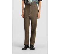 HUGO Chinos slim fit en sarga de algodón mercerizado - StyleGenar253, 50541394 Gris L