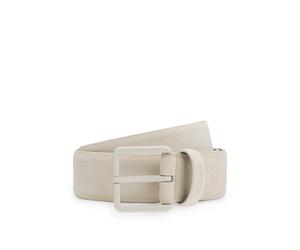 HUGO Cinturón de ante con hebilla a tono - StyleGethin-Sd_Sz35, 50563652 Beige claro 115