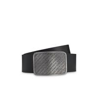HUGO Cinturón de piel con hebilla con placa y logo repetido - StyleGiacob_Sz40, 50563649 Negro 105