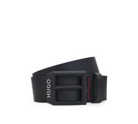 HUGO Cinturón de piel con hebilla negra mate con logo - StyleGelio-B_Sz40, 50503404 Negro 80
