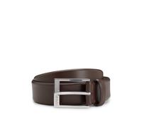 HUGO Cinturón de piel granulada con herrajes en tono plateado - StyleGellot_Sz35, 50541175 Marrón oscuro 120