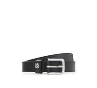 HUGO Cinturón de piel italiana con letras metálicas - StyleTina_HU-GO_Sz25, 50552777 Negro 85