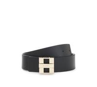 HUGO Cinturón de piel italiana con logo de letras metálicas - StyleZita-C-G_Sr35, 50522681 Negro 85