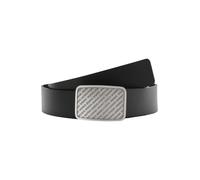 HUGO Cinturón de piel con hebilla con placa y logo repetido - StyleGiacob_Sz40, 50563649 Negro 100