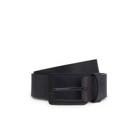 HUGO Cinturón de piel italiana con hebilla con logo - StyleGrover_Sz35, 50548366 Negro 90