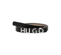 HUGO Cinturón 'Zula' negro / plata 95 negro / plata