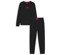 HUGO Conjunto de pijama para hombre, Negro, L