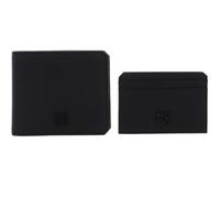 HUGO Cuero Monedero Tarjetero 4cc & Card Stack. Black Negro