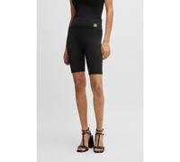 HUGO Culote de ciclismo de punto elástico con logo apilado - StyleNopardino, 50545339 Negro L