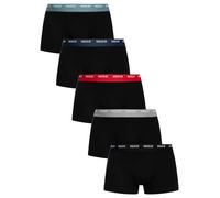 HUGO de los hombres 5 Pack Trunks, Negro