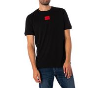 HUGO Camiseta Diragolino212 de algodón con etiqueta de logo Negro S Hombre