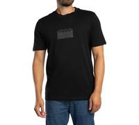HUGO de los hombres Camiseta gráfica de Delastio, Negro