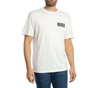HUGO de los hombres Camiseta gráfica trasera Derlyns, Blanco