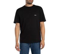 HUGO de los hombres Camiseta gráfica trasera Derlyns, Negro