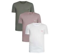 HUGO de los hombres Pack de 3 camisetas de manga corta, Multicolor