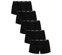 HUGO de los hombres Pack de 5 calzoncillos de algodón elástico, Negro