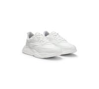 HUGO Deportivas con contrafuerte con logo y tejido con efecto lona - StyleLeon_Runn_cvpu_N, 50536960 Blanco 43
