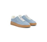 HUGO Deportivas de ante con logos apilados - StyleLyzz_Tenn_sdpu, 50563568 Celeste 35