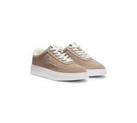 HUGO Deportivas de ante con logos apilados - StyleLyzz_Tenn_sdpu, 50563568 Marrón claro 36