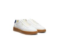 HUGO Deportivas de piel con logo en tono dorado - StyleNeston_tenn_allt, 50568987 Blanco 41
