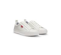 HUGO Deportivas de piel sintética con etiqueta con logo roja - StyleMorrie_Tenn_napu_N, 50541210 Blanco 39