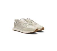 HUGO Deportivas estilo zapatillas de correr con empeines con monograma de jacquard - StyleIcelin_runn_jqmono, 50563484 Beige claro 45