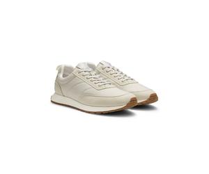 HUGO Deportivas estilo zapatillas de correr con empeines con monograma de jacquard - StyleIcelin_runn_jqmono, 50563484 Beige claro 46