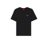 HUGO Camiseta 'Dero' negro / blanco XXL negro / blanco
