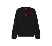 HUGO Sudadera de felpa de algodón con etiqueta con logo - StyleDiragol212, 50447964 Negro L