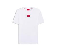 Hugo Camiseta Diragolino212 de algodón con etiqueta con logo rojo claro/negro/blanco S