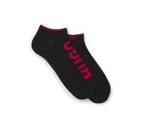 HUGO Dos pares de calcetines tobilleros en mezcla de algodón con logos - Style2P AS LOGO CC W, 50469274 Negro 36-42