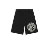 HUGO Shorts de felpa de algodón con ilustración de boxeo - StyleDubox, 50542413 Negro XXL