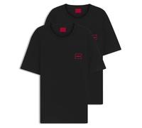 HUGO Dugopak 10266462 01 Camiseta de Doble Paquete, Black 001, M Hombres
