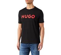 HUGO Dulivio 10229761 01 Camiseta para Hombre, Negro (Black 001.), L