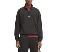 HUGO Sudadera relaxed fit de algodón con cuello con cremallera - StyleDurty244, 50525881 Negro M