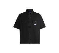 HUGO Ekyno Camisa, Black, XL de los Hombres