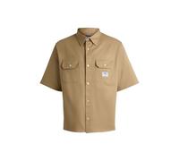 HUGO Ekyno, Camisa de los Hombres, Medium Beige,