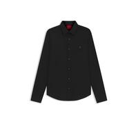 HUGO Ermo Camisa, Black1, XL de los Hombres