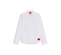HUGO Camisa extra slim fit de algodón elástico aterciopelado - StyleEro3-W, 50475687 Blanco XXL