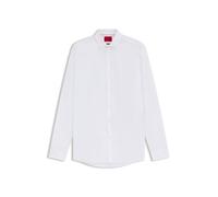 HUGO Camisa extra slim fit en popelín de algodón con cuello italiano - StyleErondo, 50389769 Blanco 41