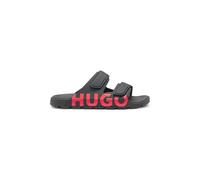 HUGO Sandalias con logo y dos tiras de cierre por contacto - StyleEvander_Sand_lg, 50542042 Negro 43