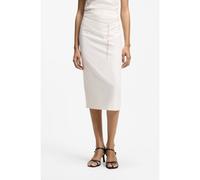 HUGO Falda lápiz con cinturón de cadena dorado - StyleRatsa, 50558168 Blanco 36