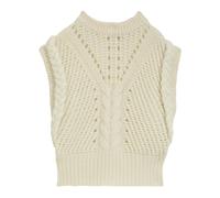 Hugo- Fastina Knit Gilet- Knitwear- Mujer- Blanco- S- Fastina Knit Gilet