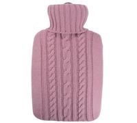 Hugo Frosch Bolsa de Agua Caliente clásica, 1,8 l, Funda de Punto, Color Rosa Pastel